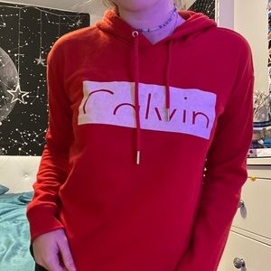 calvin klein lightweight hoodie!